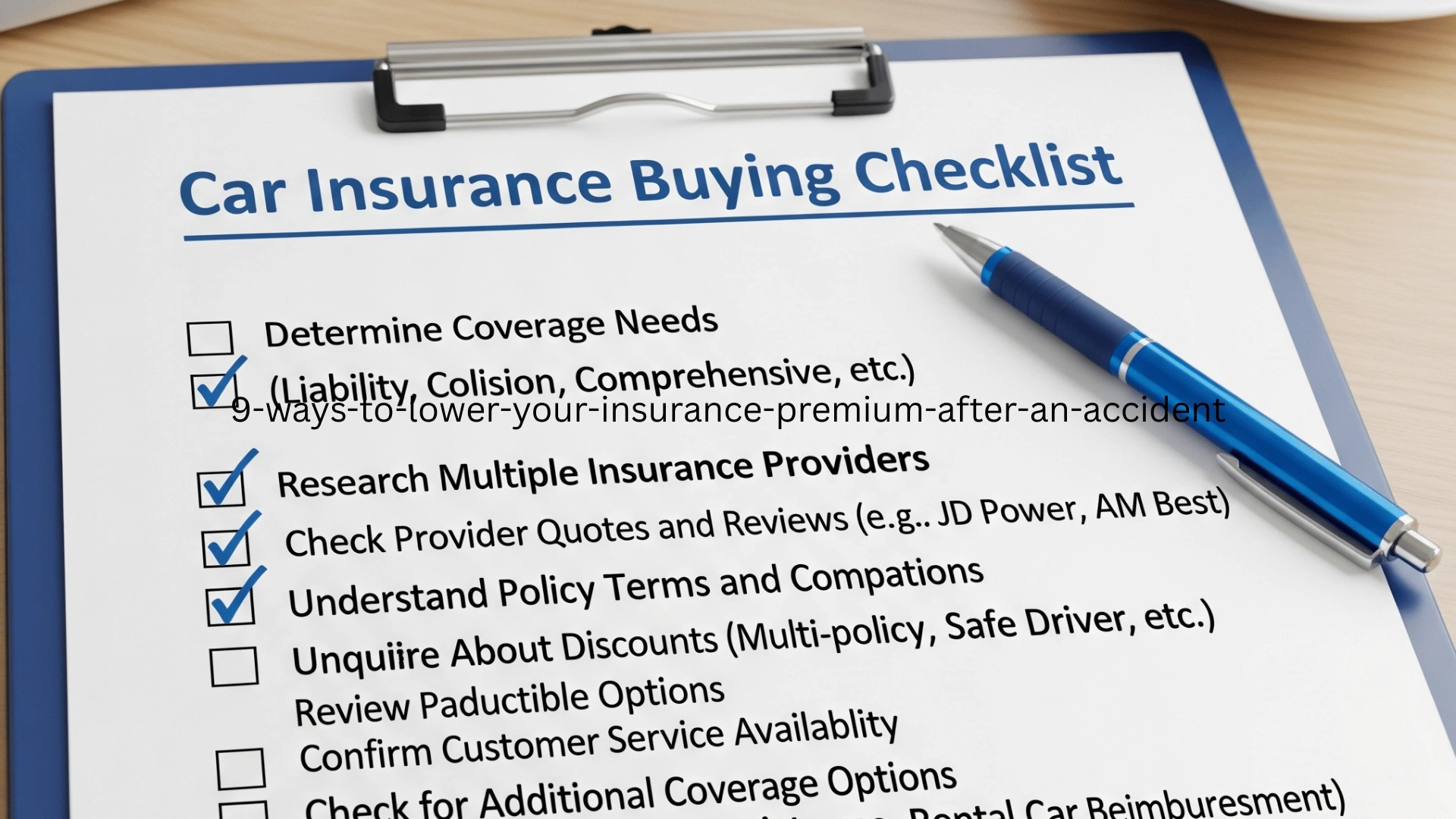 9 Ways to Lower Your Insurance Premium After an Accident